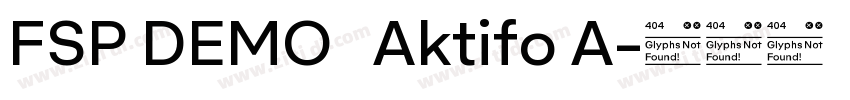 FSP DEMO   Aktifo A字体转换